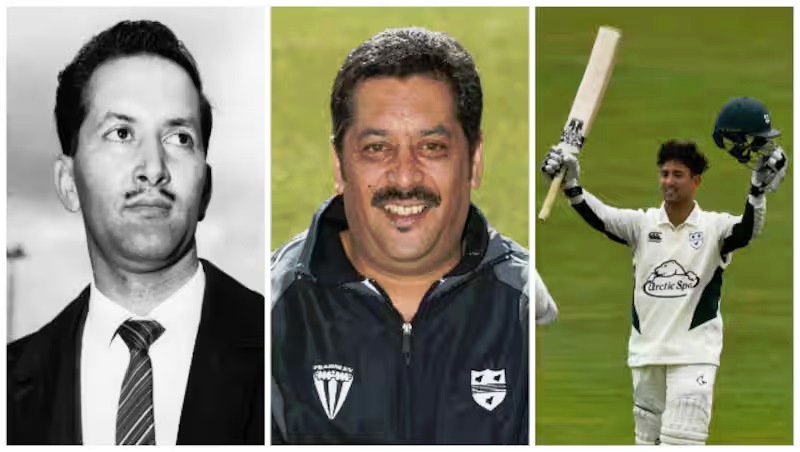 Basil, Damian and Brett D'Oliveira double-centurions